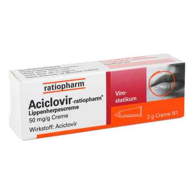 Aciclovir-ratiopharm Lippenherpescreme 2 g von ratiopharm GmbH PZN 02286360