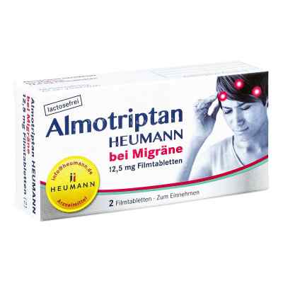 Almotriptan Heumann bei Migräne 12,5mg 2 stk von HEUMANN PHARMA GmbH & Co. Generi PZN 10750044