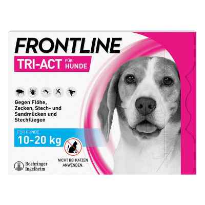 Frontline Tri-Act gegen Zecken, Flöhe bei Hunden (10-20kg) 6 stk von Boehringer Ingelheim VETMEDICA G PZN 16359884