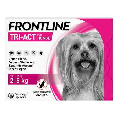 Frontline Tri-Act gegen Zecken, Flöhe beim Hund (2-5kg) 3 stk von Boehringer Ingelheim VETMEDICA G PZN 16359832
