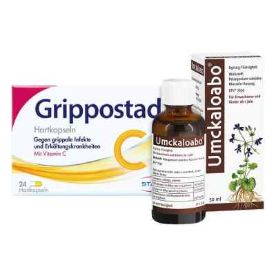 Grippostad C (24 stk) + Umckaloabo (50 ml) 1 Pck von Dr.Willmar Schwabe GmbH & Co.KG PZN 08130219