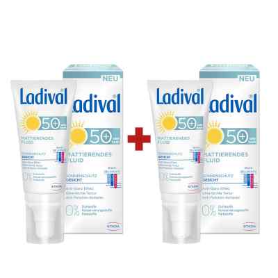 Ladival Sonnenschutz Gesicht Fluid mattierend LSF 50 2x50 ml von STADA GmbH PZN 08101459