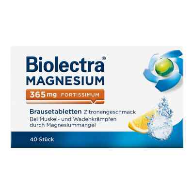 Magnesium Biolectra 365 mg fortissimum Brausetabletten Zitroneng 40 stk von HERMES Arzneimittel GmbH PZN 06649552