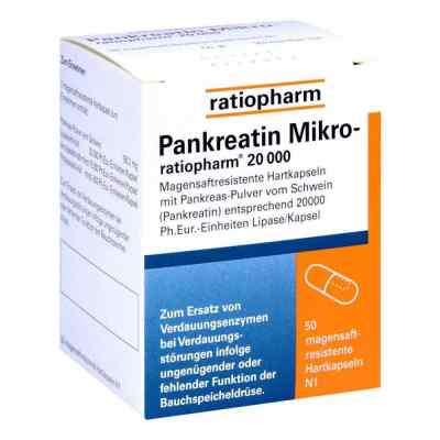Pankreatin Mikro-ratiopharm 20000 50 stk von ratiopharm GmbH PZN 07097563